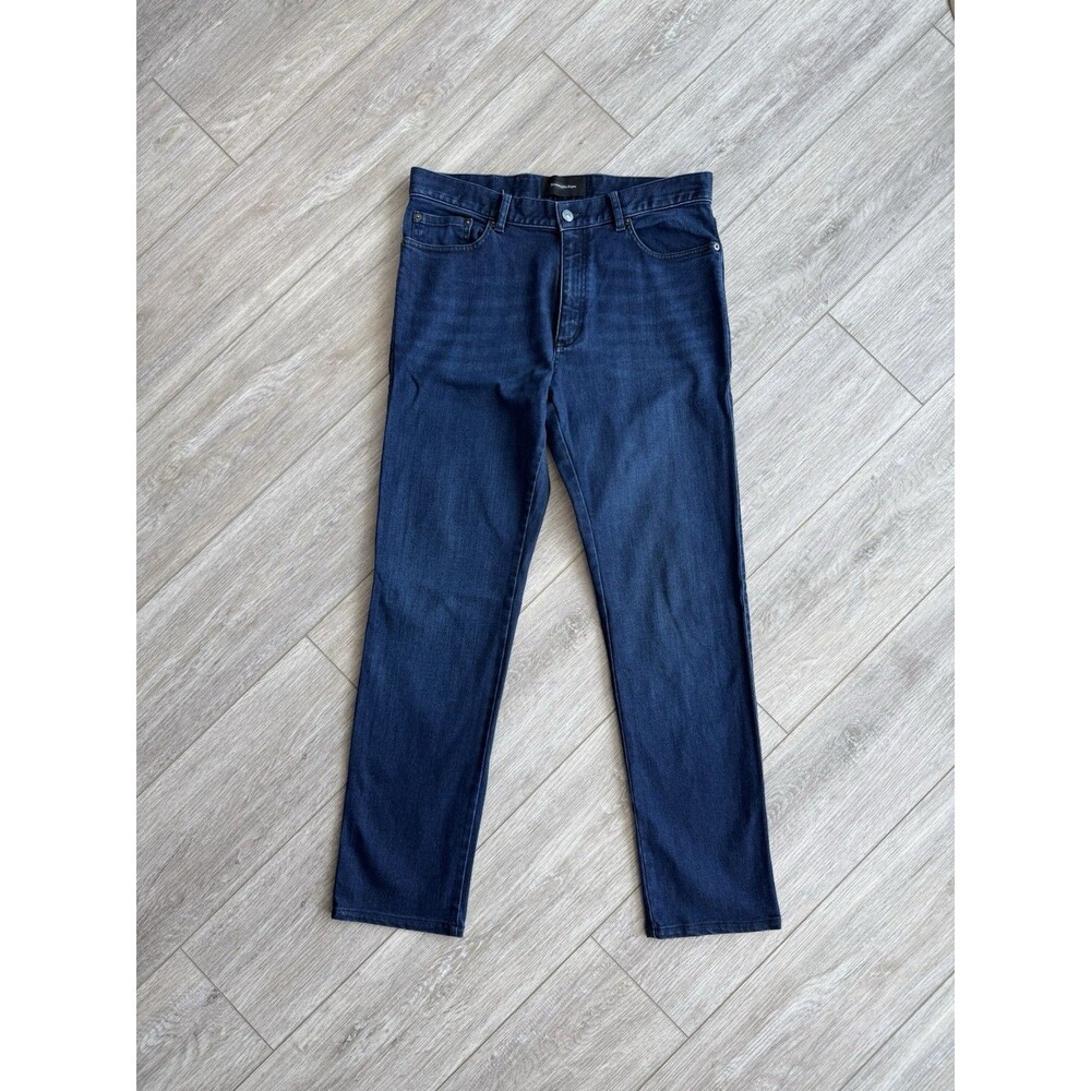 Ermenegildo Zegna City Fit Men’s Jeans Size 33 Blue Stretch Straight Leg